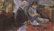 Beside the table Edvard Munch